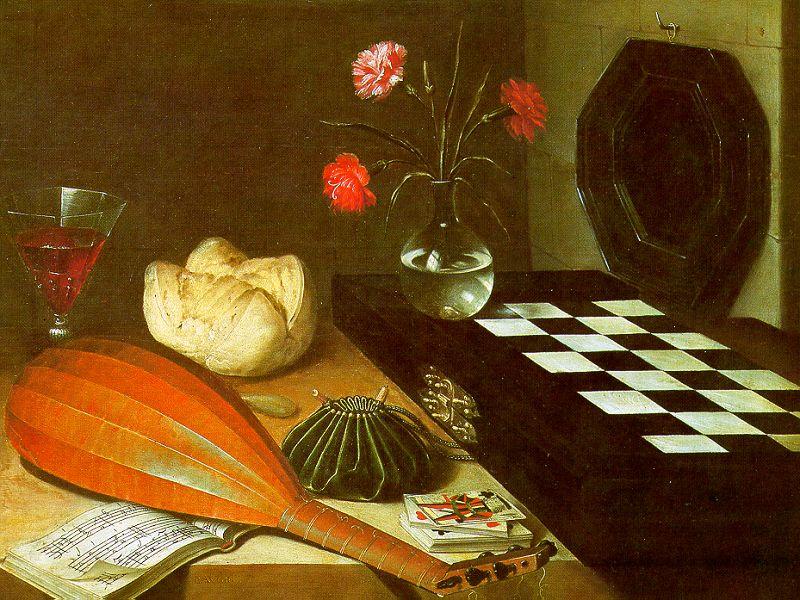  Lubin Baugin Still Life with Chessboard oil painting image